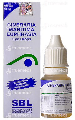 Sbl Cineraria Maritima Euphrasia Eye Drops 10ml Sbl Cineraria Maritima Euphrasia Eye Drops 10ml