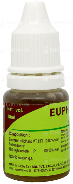 Sbl Euphrasia 10% Eye Drops 10Ml