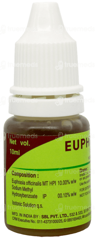 Sbl Euphrasia 10% Eye Drops 10Ml