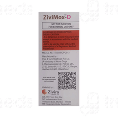 Zivimox D Eye Drops 5ml Zivimox D Eye Drops 5ml