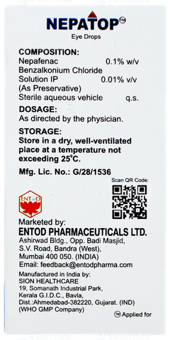 Nepatop Eye Drops 5ml