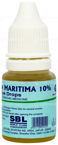 Sbl Cineraria Maritima 10% Eye Drops 10ml