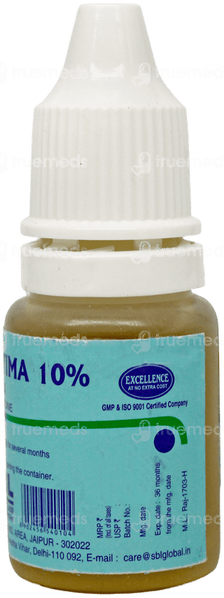 Sbl Cineraria Maritima 10% Eye Drops 10Ml