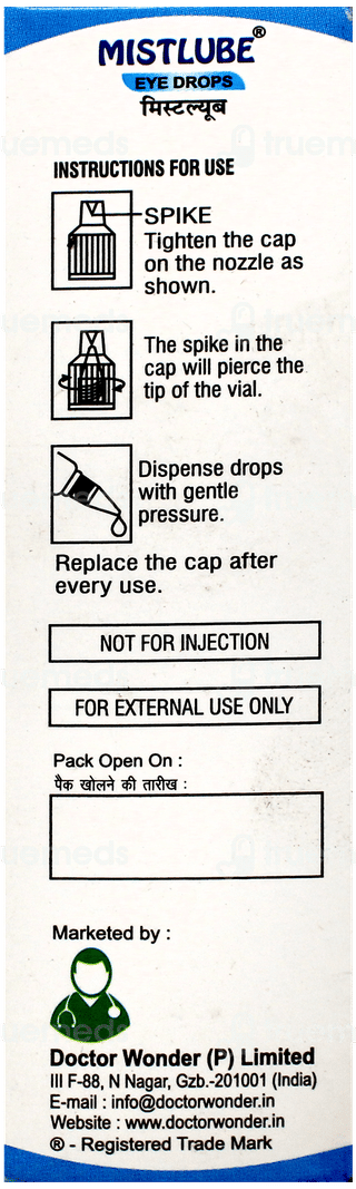 Mistlube Eye Drops 10ml
