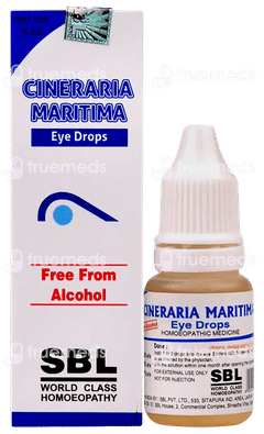 Sbl Cineraria Maritima Free From Alcohol Eye Drops 5 ML