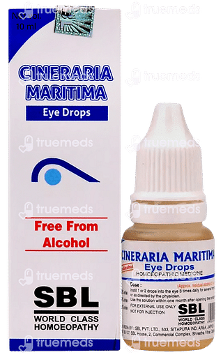 Sbl Cineraria Maritima Free From Alcohol Eye Drop 10 ML