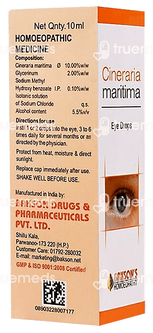 Baksons Cineraria Maritima Eye Drop 10 ML