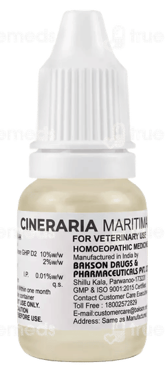 Baksons Cineraria Maritima Eye Drops 10Ml