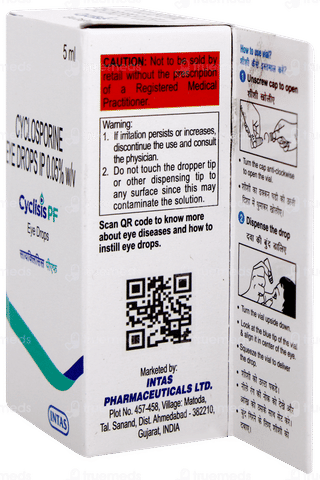 Cyclisis Pf Eye Drops 5ml