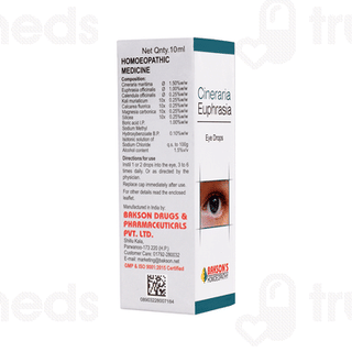 Baksons Cineraria Euphrasia Eye Drops 10ml