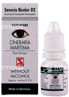 Dr Willmar Schwabe Cineraria Maritima Without Alcohol Eye Drops 10ml