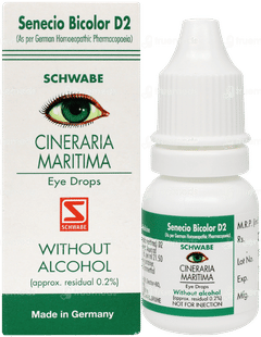 Dr Willmar Schwabe Cineraria Maritima Without Alcohol Eye Drops 10ml