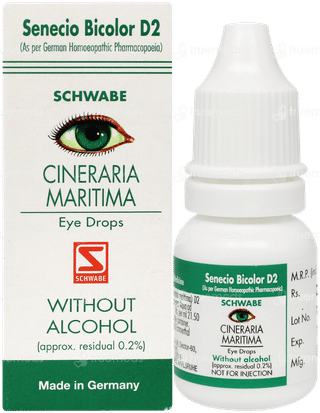 Dr Willmar Schwabe Cineraria Maritima Without Alcohol Eye Drops 10ml