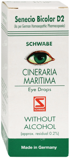 Dr Willmar Schwabe Cineraria Maritima Without Alcohol Eye Drops 10ml