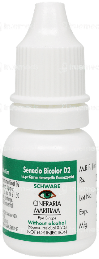 Dr Willmar Schwabe Cineraria Maritima Without Alcohol Eye Drops 10ml