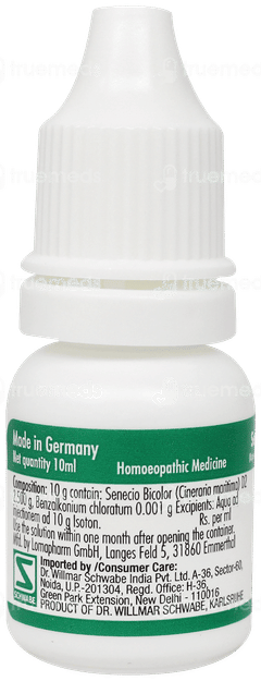 Dr Willmar Schwabe Cineraria Maritima Without Alcohol Eye Drops 10ml