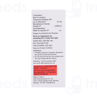 Tobraject 0.3 % Eye Drop 10 ML