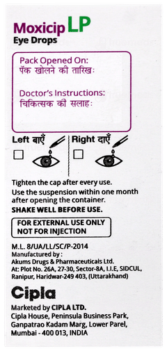 Moxicip Lp Eye Drops 5ml