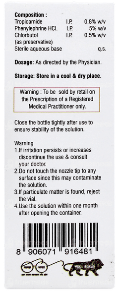 Tropacyl P Eye Drops 5ml