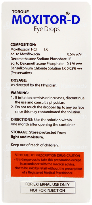 Moxitor D Eye Drops 10ml