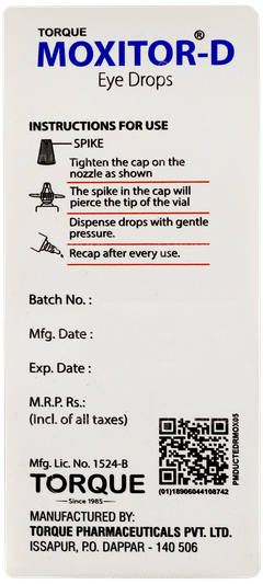 Moxitor D Eye Drops 10ml