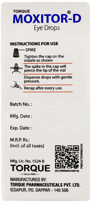 Moxitor D Eye Drops 10ml