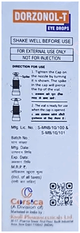 Dorzonol T Eye Drops 5Ml