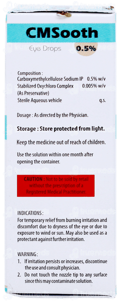Cmsooth 0.5% Eye Drops 10ml