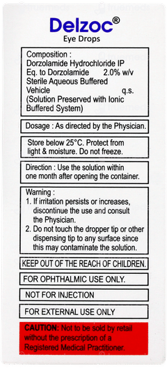 Delzoc Eye Drops 5ml