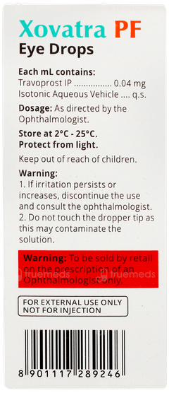 Xovatra Pf Eye Drops 5ml Xovatra Pf Eye Drops 5ml