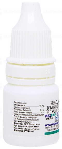 Maxbrim Pf Bak Free Ophthalmic Suspension 5ml