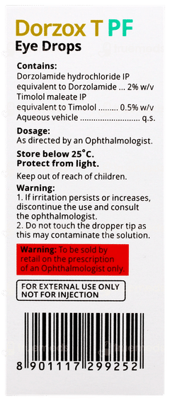Dorzox T Pf Eye Drops 5ml Dorzox T Pf Eye Drops 5ml