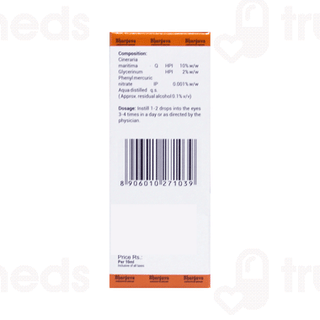 Bhargava Cineraria Maritima Eye Drops 10ml