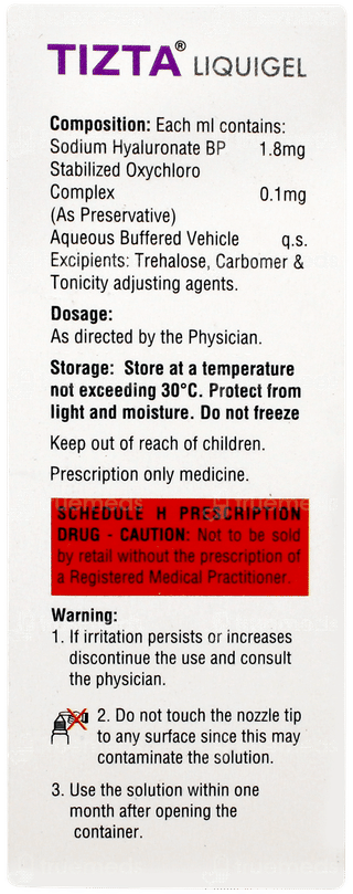 Tizta Liquigel Eye Drops 10ml