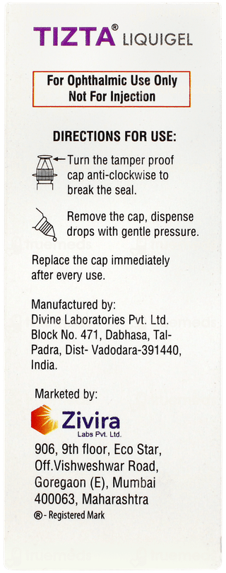 Tizta Liquigel Eye Drops 10ml