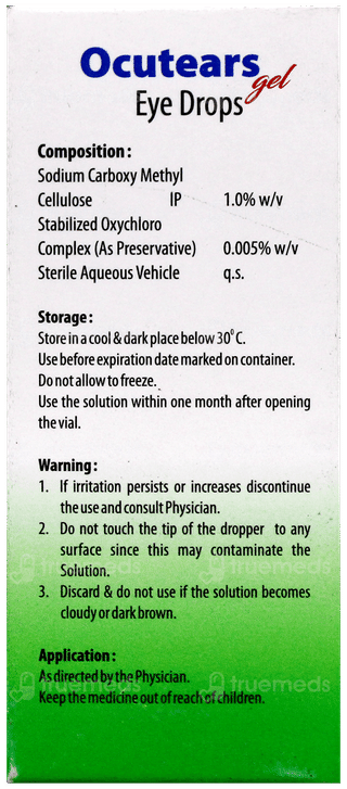 Ocutears Gel Eye Drops 10Ml