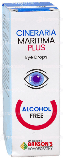 Baksons Cineraria Maritima Plus Alcohol Free Eye Drops 10Ml Baksons Cineraria Maritima Plus Alcohol Free Eye Drops 10Ml