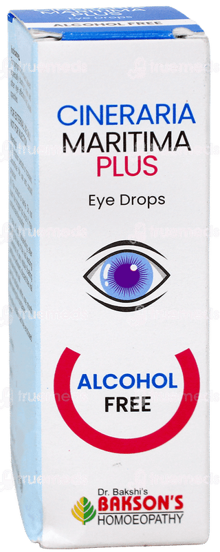 Baksons Cineraria Maritima Plus Alcohol Free Eye Drops 10Ml