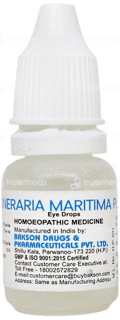 Baksons Cineraria Maritima Plus Alcohol Free Eye Drops 10Ml Baksons Cineraria Maritima Plus Alcohol Free Eye Drops 10Ml