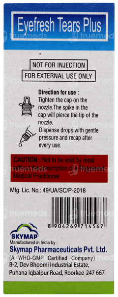 Eyefresh Tears Plus Eye Drops 10ml