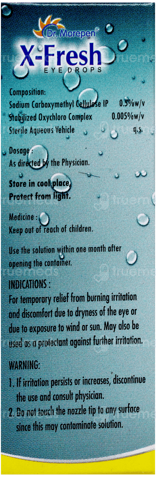 X Fresh Eye Drops 10Ml