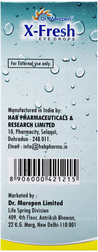 X Fresh Eye Drops 10Ml