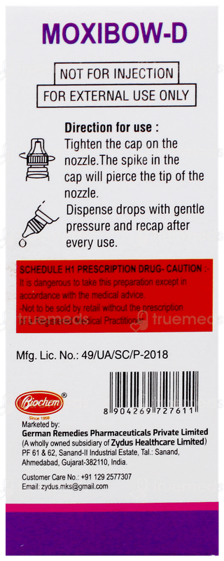 Moxibow D Eye Drops 10Ml