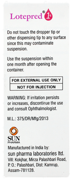 Lotepred 1% Eye Drops 5ml