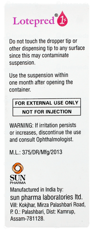Lotepred 1% Eye Drops 5ml
