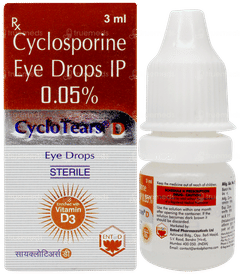 Cyclo Tears D Eye Drops 3ml