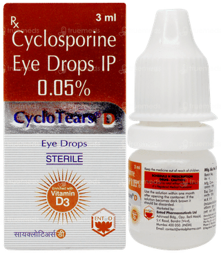 Cyclo Tears D Eye Drops 3ml