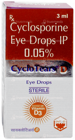 Cyclo Tears D Eye Drops 3ml