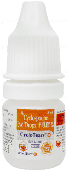 Cyclo Tears D Eye Drops 3ml