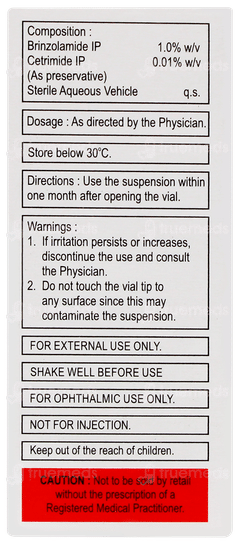 Brinzox Bak Free Eye Drops 5ml